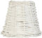 Clayre & Eef 6LAK0256W Lampenschirm Rattan weiß ca. Ø 14 x 12 cm E27