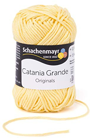 Schachenmayr Catania Grande 9807331-03211 vanille Handstrickgarn, Häkelgarn, Baumwolle