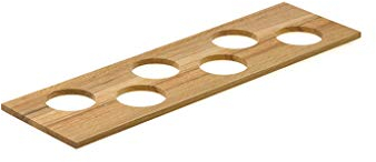 Modify Gewürzdoseneinsatz, H 8 mm, B 137,5 mm, T 472 mm, Eiche hell. Mit 6 Ausfräsungen, ohne Gewürzgläser. Multifunktionseinsatz (8035020) separat bestellen.