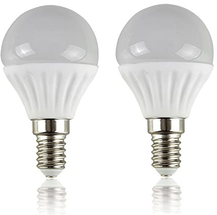 MiniSun | 4W LED SES E14 Golfball Energy Saving Long Life Light Bulbs | LED Bulbs, Home Décor & Improvement Essential | Pack of 2 | 6500K Cool White