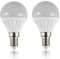 MiniSun | 4W LED SES E14 Golfball Energy Saving Long Life Light Bulbs | LED Bulbs, Home Décor & Improvement Essential | Pack of 2 | 6500K Cool White