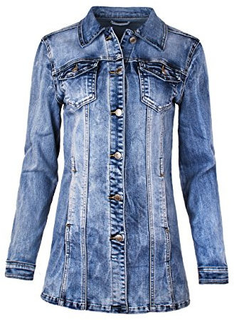 Fraternel Cappotto di Jeans Donna Blouson Denim