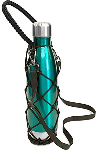 Gearproz Tragetasche für Swell Wasserflasche, einfache moderne und Mira-Flaschen, stilvoller Halter mit freihändigem Schultergurt, verhindert Stürzen und Dellen (schwarz, 482 ml)