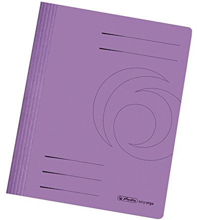 10 Manila Karton Schnellhefter / DIN A4 / Farbe: violett