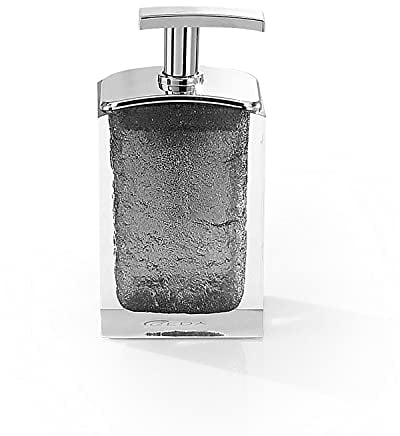 Gedy Antares Seifenspender, Harz, Grau, 6,2 x 8 x 15,5 cm