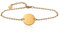 GD GOOD.designs Armkette mit Buchstaben in Gold I 18k Echtgold beschichtet I Anhänger mit Initialen Gravur (T) - Valentinstag - Geschenk für Sie