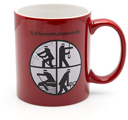 Grehge e Brigade Mug Red Porcelain Coffee Removal Station Fire Brigade Signet