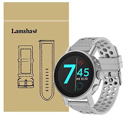 LvBu Armband Kompatibel Für Misfit Vapor X, Sport Silikon Classic Ersatz Uhrenarmband Für Misfit Vapor X Smartwatch (Grau)