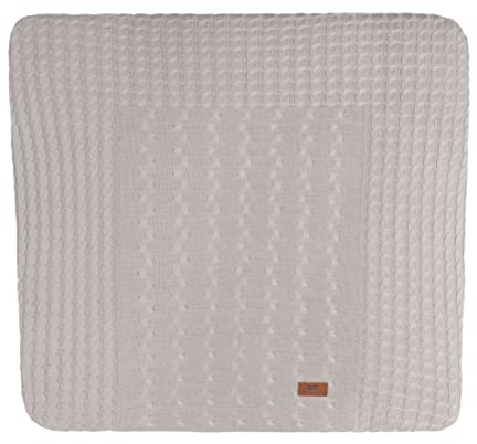 Baby's Only - Baby Wickelauflagenbezug Cable - Strickbezug für Wickelunterlage - Aus Baumwolle - 75x85 cm - Lehm