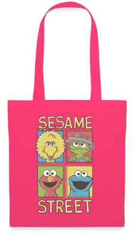 Spreadshirt Sesamstraße Bibo, Oscar, Elmo, Krümelmonster Stoffbeutel