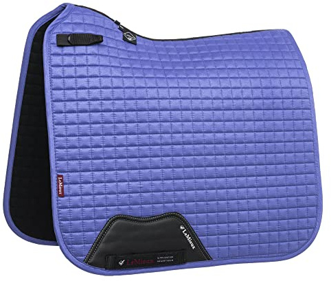 LeMieux Dressur Suede Square Schabracke - Schabracken für Pferde - Reitausrüstung und Zubehör (Bluebell - Small/Medium)