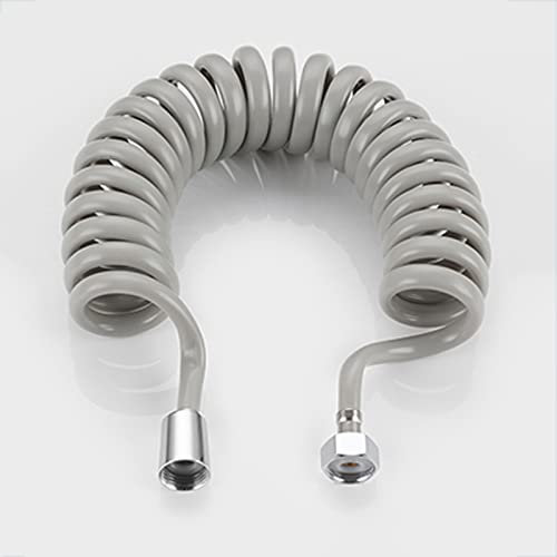BiaoTeng Bidetschlauch 3m flexschlauch 1/2 zoll anti-twist dehnbare bis brauseschlauch toilette brauseschlauch 5m brauseschlauch grau,5 M