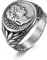 MeiLiSis Schmuckringe Für Unisex – Im Europäischen Und Amerikanischen Stil, Römisches Reich, Julius Caesar-Ring, Vintage-Münze, Caesar-Kopf, Trend-Schmuckzubehör,Silber,7