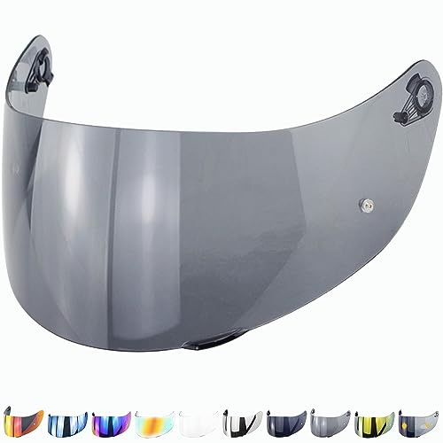 Everalo Visiere Compatible avec Agv K1 - K1s - K3sv - K5 - K55 - S4sv - Stealth SV - Strada - Skyline - Horizon - Compact - Numo - Numo Evo - Visière Gt2 Casque - Pinlock Ready (Noire 30%)