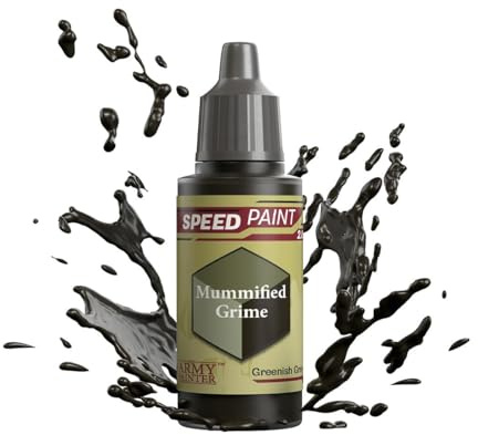 The Army Painter Speedpaint Mummified Grime 2.0, Single Modellbau Acrylfarbe 18ml Einschichtige Lackierlösung Für Fantasy Tabletop Miniatures Like Warhammer 40k Figuren und DnD Miniatures