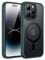 JETech Magnetic Case for iPhone 14 Pro 6.1-Inch Compatible with MagSafe, Translucent Matte Back Slim Shockproof Phone Cover (Dark Green)