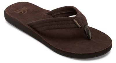 Quiksilver Men's Carver Suede Plus Sandal, Brown 1, 12.5 UK