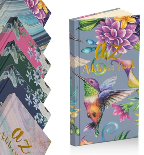 evelay Telefon Adressbuch A-Z Index Hard Back Cover Slim, Vogel-Motiv