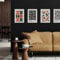 Studio Moien Bauhaus Orange Vintage Set - 4 Set of A3 Posters Wandbilder for Zuhause, Küche, Büro, Schlafzimmer, Wohnzimmer
