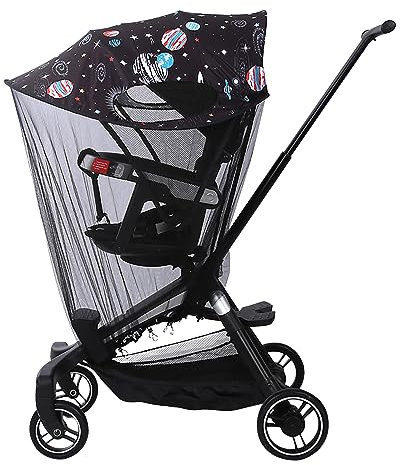 Zanzariera universale 2 in 1 per passeggino, con parasole e zanzariera, zanzariera per navicella, passeggino, carrozzina, navicella (stile 3)