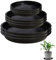Lot de 9 Coupelle Pot de Fleur Soucoupe Pot Fleur Plastique Soucoupes Pots de Fleurs Fleur Dessous de Pot de Feur Rond Coupelle Pot de Fleur Soucoupe en Plastique, pour Intérieur, Extérieur, Jardin