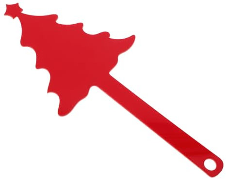 Happyyami Rote Acryl-briefkastenflagge Als Ersatz-kit Mit Weihnachtsbaum Und Hund-ski-design Für Saisonale Hofdekoration Passend Für Diverse Briefkästen