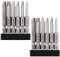 Saipor 12 Pièces embouts de tournevis magnétiques à tête carrée pour perceuse-visseuse, embout carré visseuse S2 Acier, Hex Tige Embouts de Vissage Magnétique, SQ1, SQ2, SQ2.7, SQ3, SQ4, SQ5