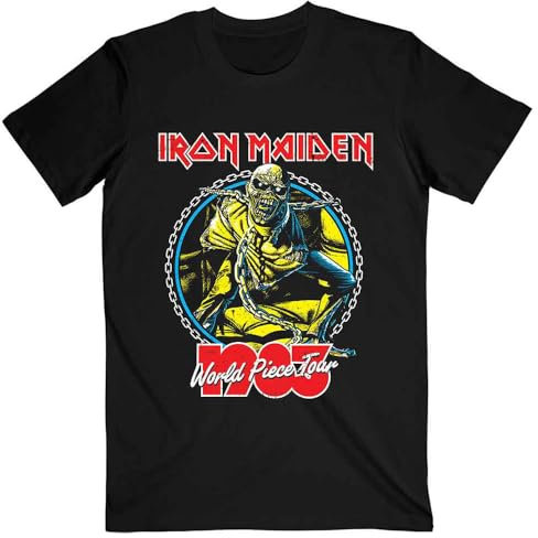 Iron Maiden World Piece Tour 83 T Shirt M Black