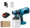 Pistolet a Peinture sans Fil, Pistolet Peinture Electrique Batterie avec 1x1.5Ah Batteries, 800ml, PulvéRisateurs de Peinture sans Fil pour Maison, Armoires, Clôtures, Plafonds (B)