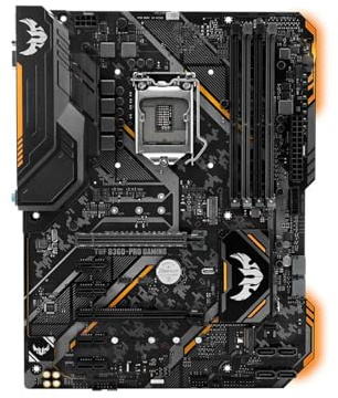XYYZXKL schede Madri Scheda Madre Fit for ASUS TUF B360-PRO Gaming LGA 1151 ATX B360 for Intel Core i9-9900K i5-8500 i3-8100 DDR4 2×USB3.1 Gen2 SATA III M.2
