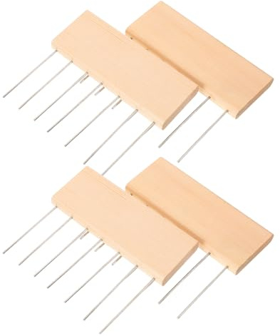 DECORNIJIA 4 Pièces Set de Outils pour Peinture Texturée Accessoires pour Peinture Fluide et Motifs sur Toile Matériel pour Atelier Art et Abstraite