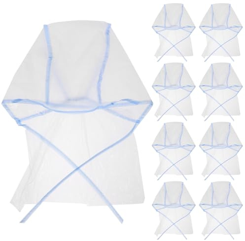 CRAFTHROU Cuffia per Meches Usa e Getta Protezione per Collo 12 Pezzi Blu in Plastica per Salone di Parrucchiere