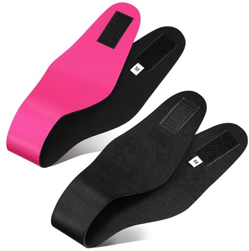 MALUGOGO Bandeau de Natation Élastique Lot de 2 Pièces en Néoprène D'oreilles Réutilisable pour Garçon et Filles pour Natation et Surf