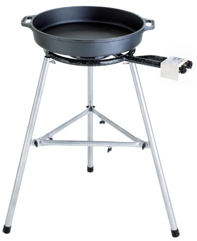 PAELLA WORLD International Poêle à Paella Kit 1 avec Grill Fonte, Multicolore, 3 pièces