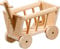 Karlie Heuraufe Bollerwagen Carro L: 20 cm B: 12 cm H: 14 cm, beige