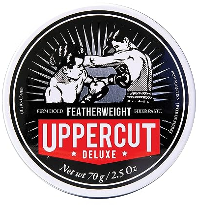 Uppercut Deluxe Featherweight Paste for Men, Federleichtes Wasserbasiertes Haarstyling-Paste für mehr Volumen, Geringer Glanz und fester Halt Stylingprodukt für Herren, 70g