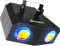 BeamZ Nomia LED Moonflower Disco Licht, DJ Lichtanlage, Lichtorgel, DMX, Discolicht Partylicht, Party Lichter musikgesteuert, für Clubs Bars und Bühnen, Schwarz