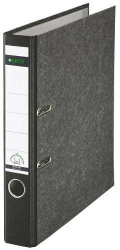 Leitz 1050 Qualitaets-Ordner Schmal (5cm), Mit Patentierter 180 Grad-Praezisionsmechanik 8 Farben In Verschiedenen Mengen Zur Auswahl (20, Schwarz)