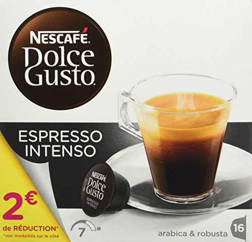 Nescafé Dolce Gusto ESPRESSO INTENSO - Café - Pack de 16 -128g