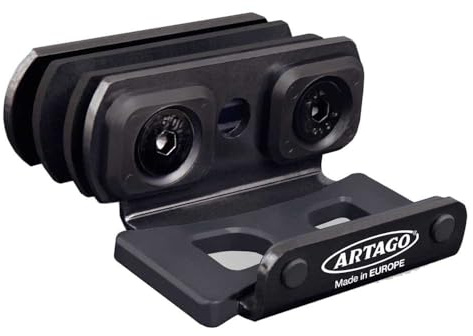 ARTAGO K400 Transport Bracket for ARTAGO 30X10 & 30X14 Disc Locks | Non-Removable Bars | Compression Sandwich System | Black Steel with Anti-Vibration Silentblocks