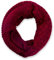 styleBREAKER Unisex Strick Loop Schal mit Mustermix, Uni Feinstrick Schlauchschal, Winter Strickschal 01018153, Farbe:Bordeaux-Rot