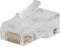 Klein Tools Pass-Thru Modular Data Plug, RJ45 CAT6, Pass Through Connectors 50-Pack, VDV826-703