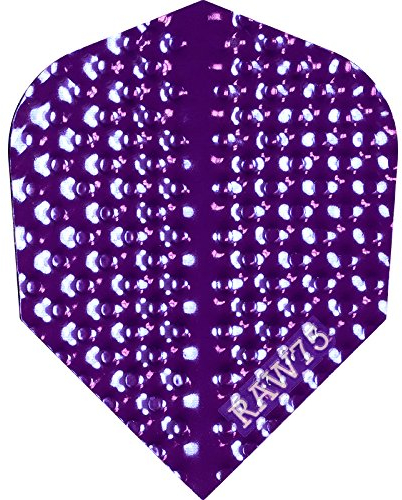 Dart Flights – Raw 75 Dimplex – 75 Mikron – STD – Lila – 5 Sets (15)