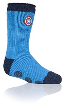 HEAT HOLDERS Kinder 1 Paar SockShop Slippersocken Marvel's Captain America Schild