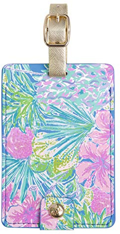 Lilly Pulitzer Women's Leatherette Luggage Tag, Swizzle in