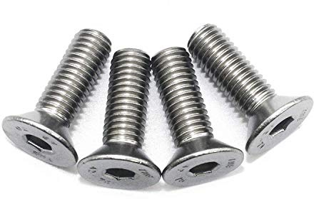 Senkkopfschrauben M12 x 30 mm mit Innensechskant, 5 Stück | DIN 7991, ISO 10642, Vollgewinde, Edelstahl A2 V2A, rostfrei