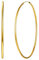 ChicSilver Gold Plated 70mm Hoop Earrings For Women Minimalist Round Earring Hoops Fashion Jewelry