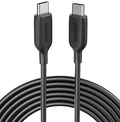 Anker USB C Cable 60W 10ft, Powerline III USB-C to USB-C Cable 2.0, USB C Charger Cable for MacBook Pro 2020, iPad Pro 2020, iPad Air 4, Switch, Samsung Galaxy S20 Plus S9 S8 Plus, Pixel, and More