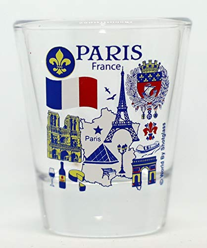 Verre à shot Paris France Collection Grandes Villes Françaises