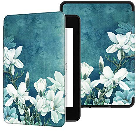 Étui en Cuir pour Kindle Paperwhite 4(10Ème Génération - Modèle 2018), JMH Housse De Protection Intelligente avec Dragonne/Réveil Automatique/Sommeil